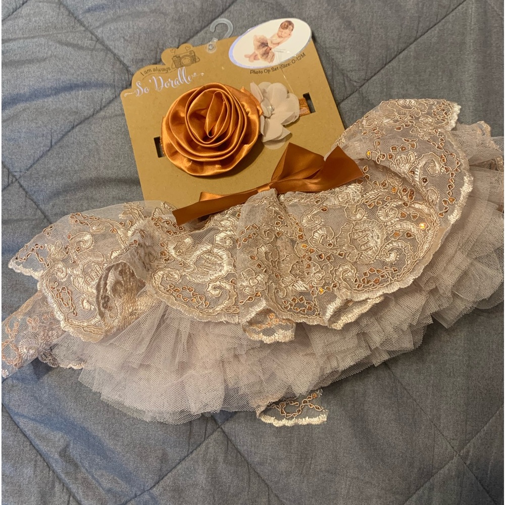0-12 months newborn photography photo prop tutu with headband